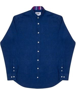 Koy Clothing Royal Linen Shirt - Blue