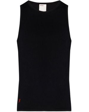 Pcfg Free Heaven Rib Tank Top Jet - Black