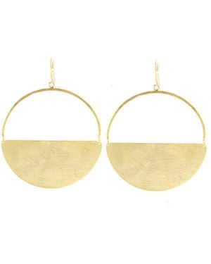 Marcia Moran Dixie Half-Moon Earrings - Metallic