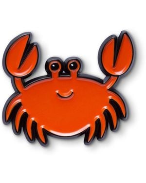 Make Heads Turn Enamel Pin Happy Crab - Orange