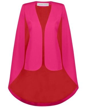 Monique Singh Hot Cape Jacket - Red