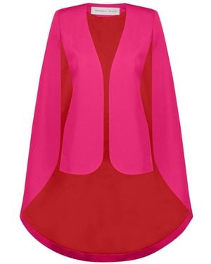 Monique Singh Hot Cape Jacket - Red