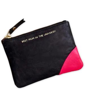 VIDA VIDA Leather Coin Purse - Black
