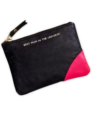 VIDA VIDA Leather Coin Purse - Black