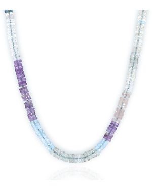 C. Grassi Faceteted Gemstone Necklace - Blue
