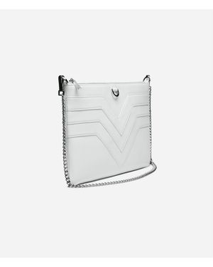 Lovard Leather Chevron Flat Zip - Grey