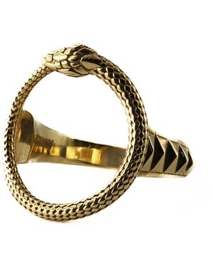 Anjalé Fine Jewelry Ouroboros Ring - Metallic