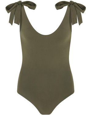 Solpardus Thea Forest Bamboo Onepiece Swimsuit - Green