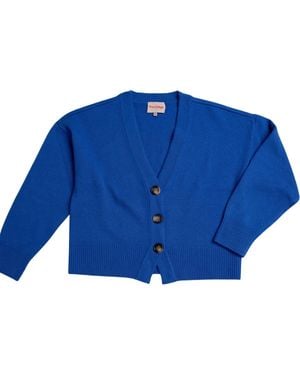 Porridge Knitwear Cashmere Lucy Cardigan - Blue
