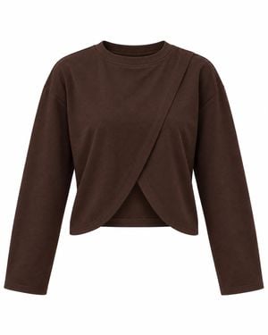 Mind Traveler Open-Back T-Shirt - Brown