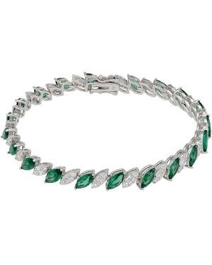 LÁTELITA London Viscountess Tennis Bracelet Emerald - Metallic