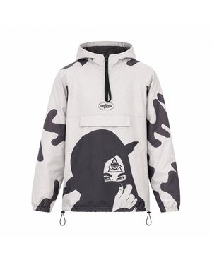 mysimplicated Water Repellent Windbreaker Third Eye Design W - Multicolor