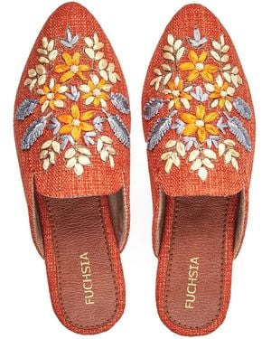 Fuchsia Shoes Blossom Bliss - Orange