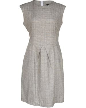 Le Réussi Italian Wool Sleeveless Dress - Gray