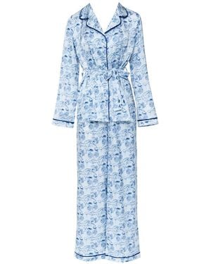 La Musa Porcelain Loungewear Set - Blue