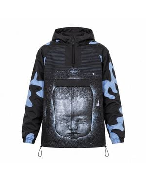mysimplicated Water Repellent Windbreaker Inner Child Design W - Blue