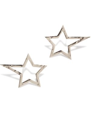 Jaredjamin Small Shooting Star Dust Post Earrings - White