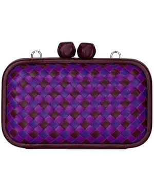 F3Rog by Rana Burgundy Woven Crossbody Kukki Clutch - Purple