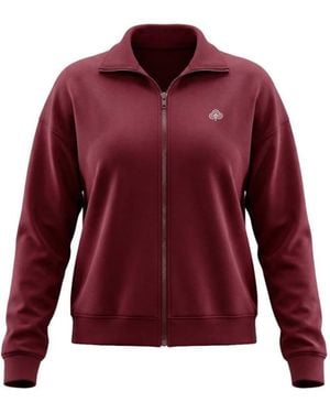 Be Athletica Varsity Athletica Full-Zip Sweatshirt - Red