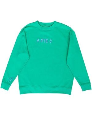 Quillattire Mint 'Aries' Organic Cotton Sweatshirt - Green