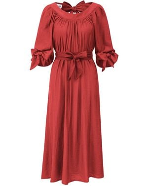 LA FEMME MIMI The Peach Summer Dress - Red