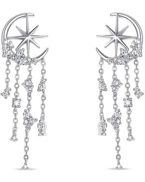 Ptera Jewelry Starlit Veil Earrings - White