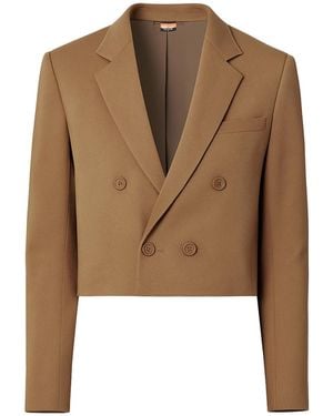 Maui X Lolita Bastien Tan Cropped Blazer - Brown