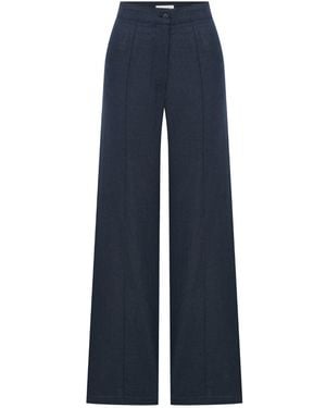 NAZLI CEREN Millie Linen Pants - Blue