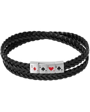 Tateossian Flush Of Aces Bracelet - Black