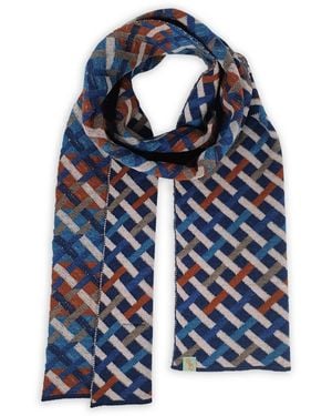 Otto & Spike Neutrals Scarves - Blue