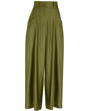 Concepto Wild Silk Pants - Green