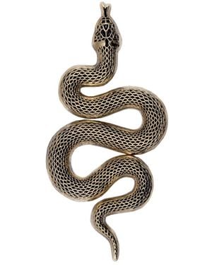 Make Heads Turn Golden Metal Pin Snake - Metallic