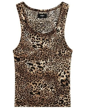 Other Leopard Cropped Beater - Brown