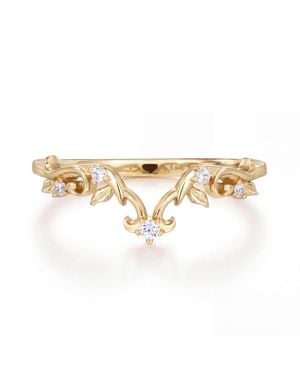 Azura Jewelry New York Petal Waltz Band Vermeil - Metallic