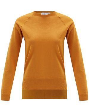 Peraluna Vanessa Slit Detailed Asymmetric Fine Pullover - Orange