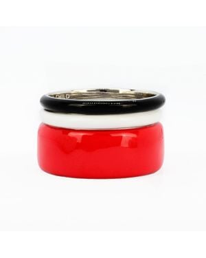 Pinnole Ladybird Ring Stack - Red