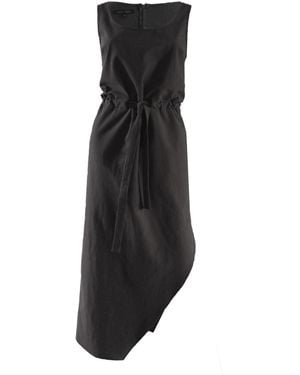 Joeleen Torvick Easy Tank Cinched Waist Midi Dress - Black