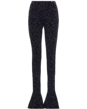 Nissa High Rise Flared Trousers - Blue