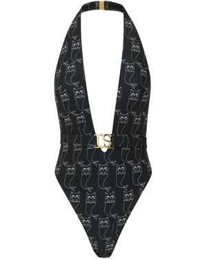 Catnip and Seaweed The One-Piece Swimsuit - Black