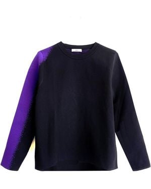 Arto. Dancing Night Knit Ruffles Jumper - Blue