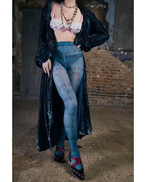 Natalia Petruch Mystic Rabbits Tights - Blue