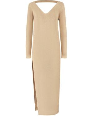 SALANIDA Neutrals Mare 100% Linen Long Dress Sand - Natural