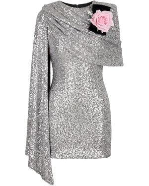 Nur Karaata Camellia Dress - Grey