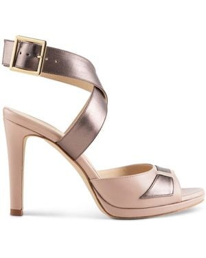Elizee Fiorella Nappa Leather High Heel Sandal - Pink