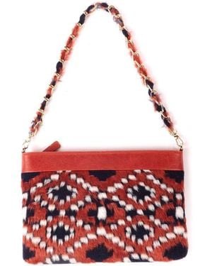 SJW BAGS LONDON Vail Clutch Bag - Red