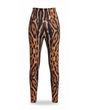Befitnesslou Leopard Animal Print Legging - Brown