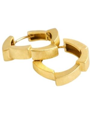 Gutta Design Big-Rung Earring Plated - Metallic