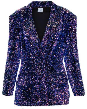 Ofuure Liza Sequin Blazer - Blue