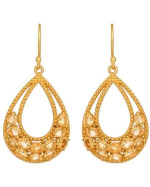 Opium Jewels Teardrop Earrings - Metallic