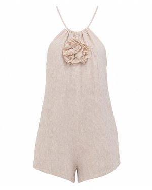 Palm Collective Neutrals Bingin Playsuit - Natural